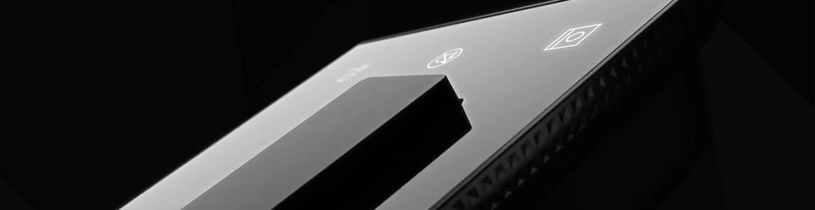 Visuel 3D d'un appareillage électrique tactile black mirror de la marque Legrand.